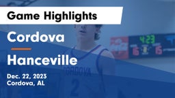 Cordova  vs Hanceville  Game Highlights - Dec. 22, 2023