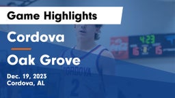 Cordova  vs Oak Grove  Game Highlights - Dec. 19, 2023