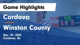 Cordova  vs Winston County  Game Highlights - Dec. 29, 2023