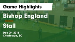 Bishop England  vs Stall  Game Highlights - Dec 09, 2016