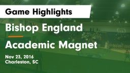 Bishop England  vs Academic Magnet Game Highlights - Nov 23, 2016