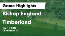 Bishop England  vs Timberland  Game Highlights - Jan 11, 2017