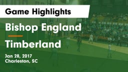 Bishop England  vs Timberland  Game Highlights - Jan 28, 2017