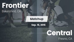 Matchup: Frontier  vs. Central  2016