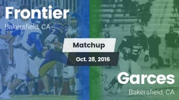 Matchup: Frontier  vs. Garces  2016