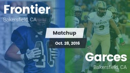 Matchup: Frontier  vs. Garces  2016