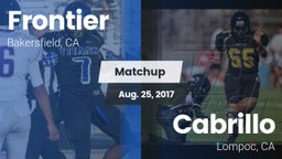 Matchup: Frontier  vs. Cabrillo  2017