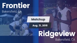 Matchup: Frontier  vs. Ridgeview  2018