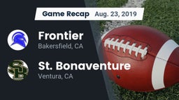 Recap: Frontier  vs. St. Bonaventure  2019
