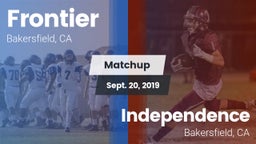 Matchup: Frontier  vs. Independence  2019