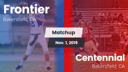 Matchup: Frontier  vs. Centennial  2019