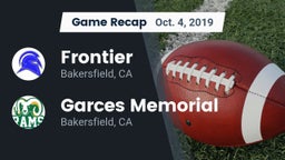 Recap: Frontier  vs. Garces Memorial  2019