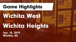 Wichita West  vs Wichita Heights  Game Highlights - Jan. 15, 2019