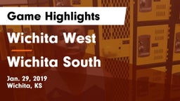Wichita West  vs Wichita South  Game Highlights - Jan. 29, 2019