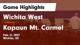 Wichita West  vs Kapaun Mt. Carmel Game Highlights - Feb. 8, 2022