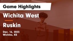 Wichita West  vs Ruskin  Game Highlights - Dec. 16, 2023