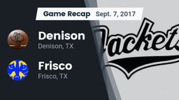 Recap: Denison  vs. Frisco  2017