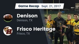 Recap: Denison  vs. Frisco Heritage  2017