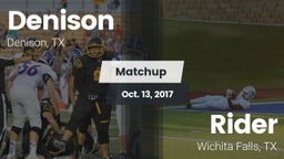 Matchup: Denison vs. Rider  2017