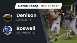 Recap: Denison  vs. Boswell   2017