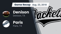 Recap: Denison  vs. Paris  2018