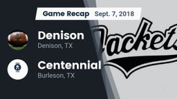 Recap: Denison  vs. Centennial  2018