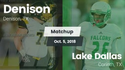 Matchup: Denison vs. Lake Dallas  2018