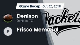 Recap: Denison  vs. Frisco Memorial 2018