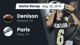 Recap: Denison  vs. Paris  2019