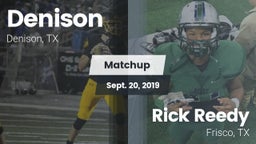 Matchup: Denison vs. Rick Reedy  2019