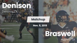 Matchup: Denison vs. Braswell  2019