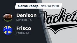 Recap: Denison  vs. Frisco  2020