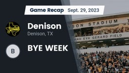Recap: Denison  vs. BYE WEEK 2023