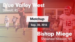 Matchup: Blue Valley West vs. Bishop Miege  2016