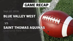 Recap: Blue Valley West  vs. Saint Thomas Aquinas  2016