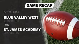 Recap: Blue Valley West  vs. St. James Academy  2016