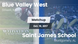 Matchup: Blue Valley West vs. Saint James School 2017