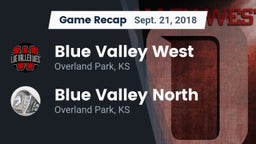 Recap: Blue Valley West  vs. Blue Valley North  2018