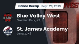 Recap: Blue Valley West  vs. St. James Academy  2019