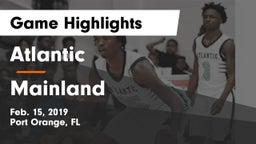 Atlantic  vs Mainland  Game Highlights - Feb. 15, 2019