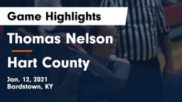 Thomas Nelson  vs Hart County  Game Highlights - Jan. 12, 2021
