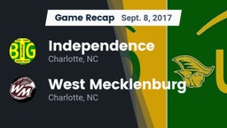 Recap: Independence  vs. West Mecklenburg  2017