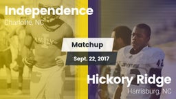 Matchup: Independence High vs. Hickory Ridge  2017
