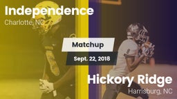 Matchup: Independence High vs. Hickory Ridge  2018