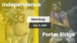 Matchup: Independence High vs. Porter Ridge  2018