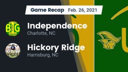 Recap: Independence  vs. Hickory Ridge  2021