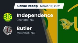 Recap: Independence  vs. Butler  2021