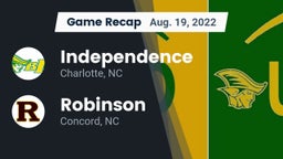 Recap: Independence  vs. Robinson  2022