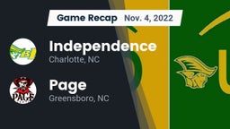 Recap: Independence  vs. Page  2022