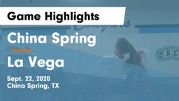China Spring  vs La Vega  Game Highlights - Sept. 22, 2020